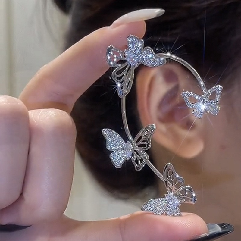 🎄CHRISTMAS PRE-SALE✨-Super Sparkling Zircon Butterfly Earring