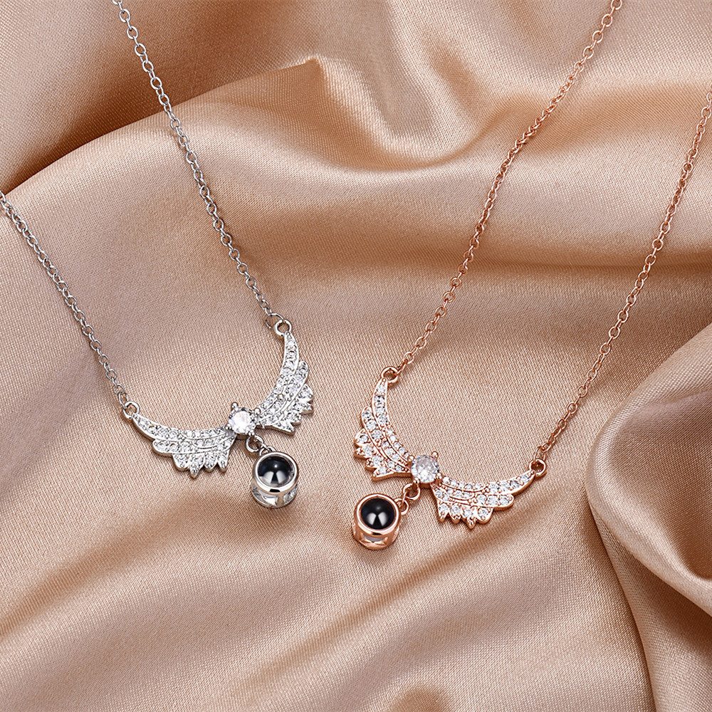 To My Wife - Angel Wings Necklace 