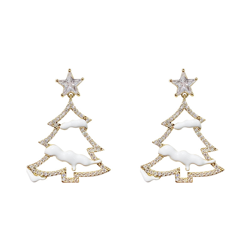 🎄CHRISTMAS PRE-SALE🎄Christmas tree snow earrings