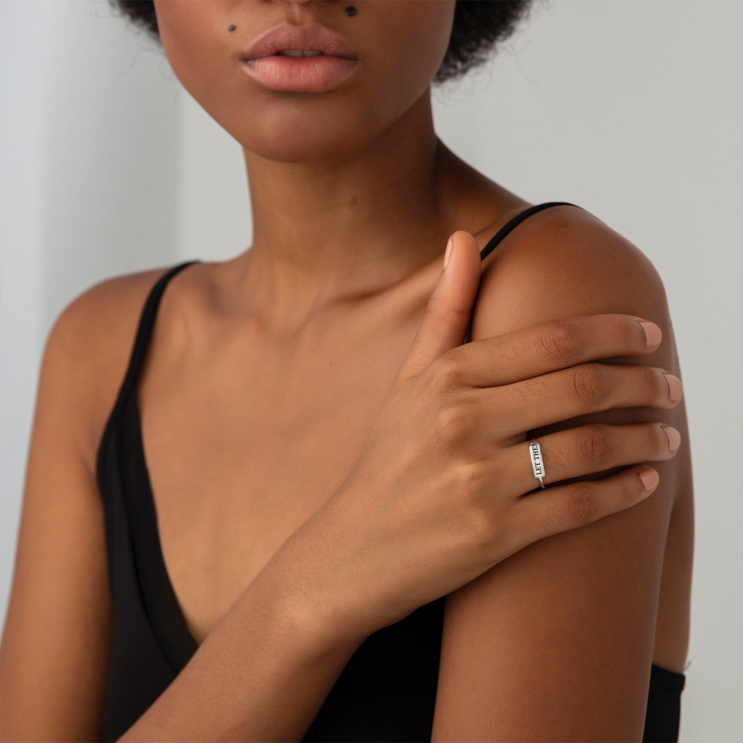 [IMMEDIATE 49% DISCOUNT🛒] - LET THEM DAINTY BAR RING 140 reviews