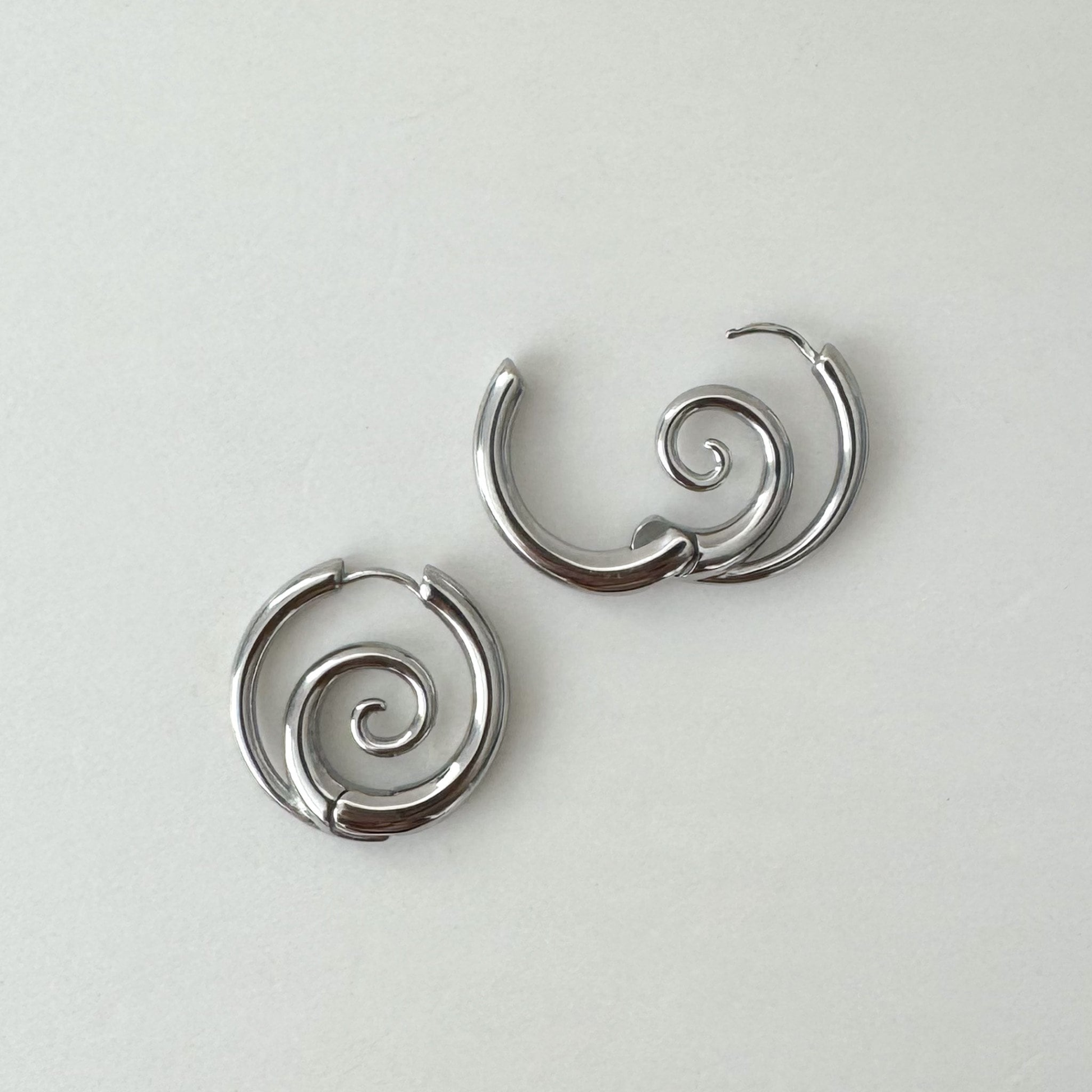 Spiral Hoop Earrings