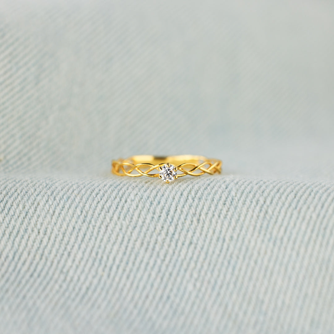 It's Okay Interweaved Ring