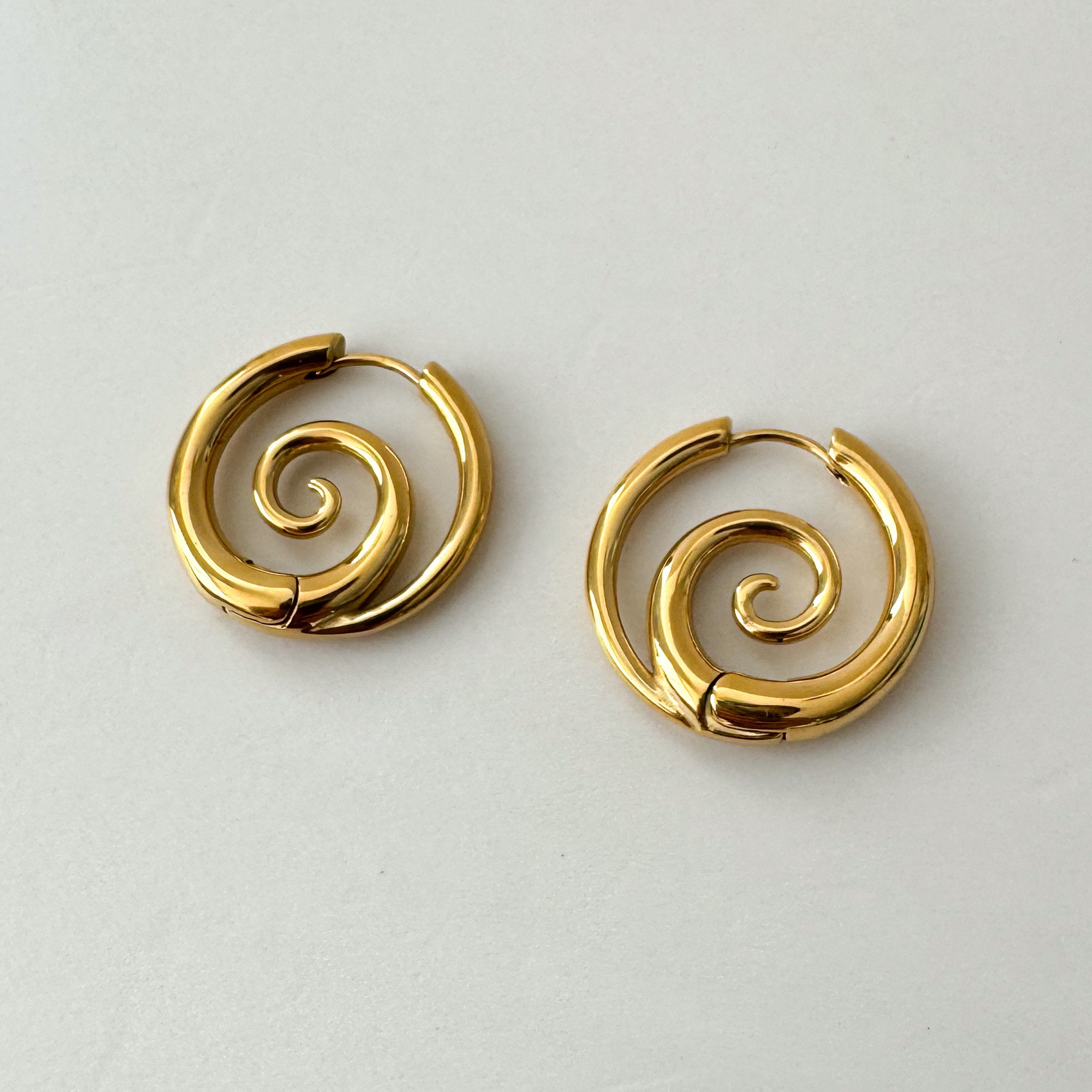 Spiral Hoop Earrings