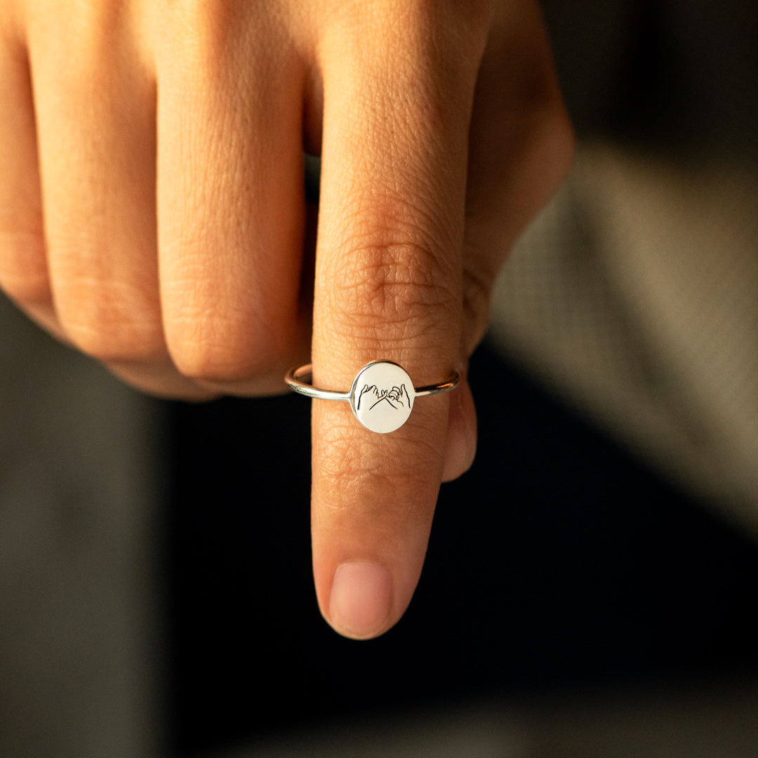 To My Ride Or Die Pinky Promise Ring