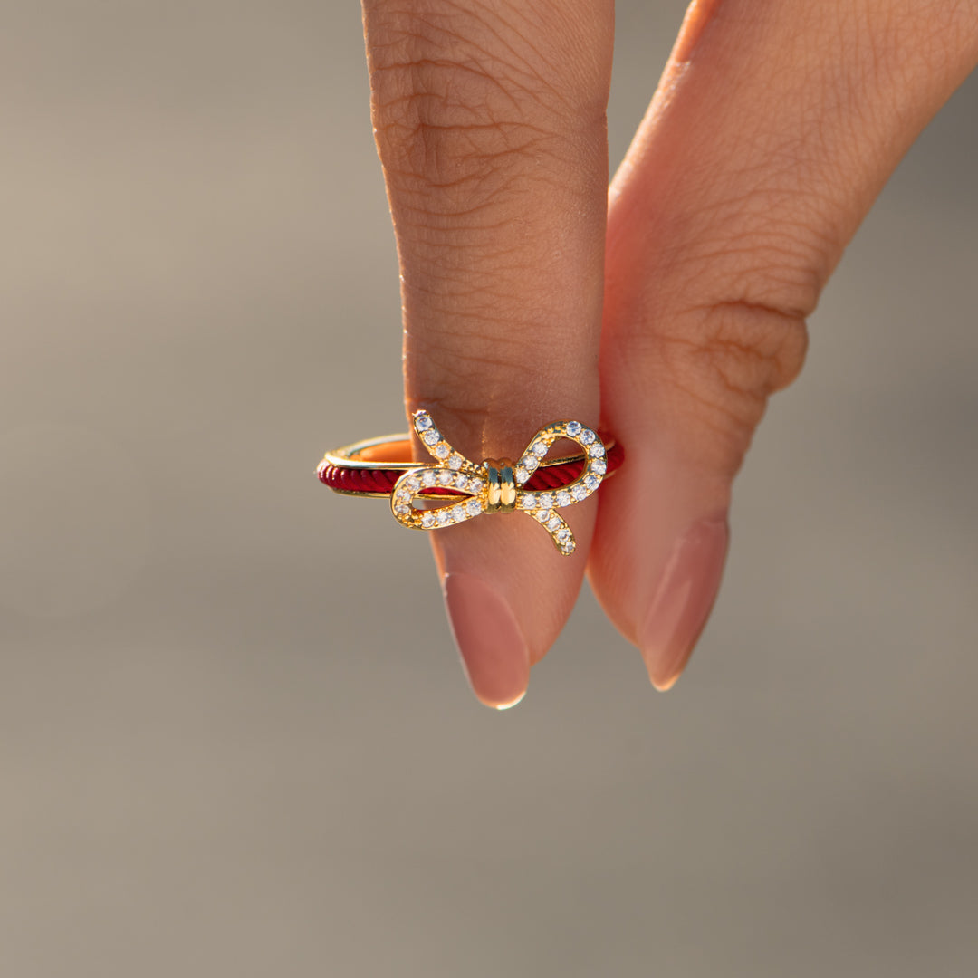 🎄Christmas Pre-sale🎁Mother Daughter Matching Red String of Fate Ring