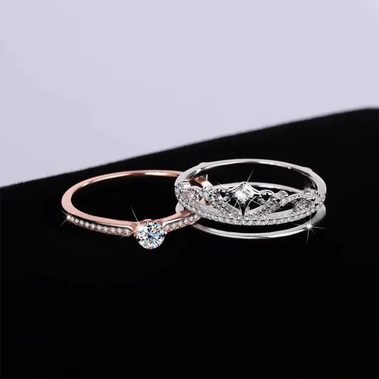 For Granddaughter - Straighten Your Crown 2-in-1 Crown Ring