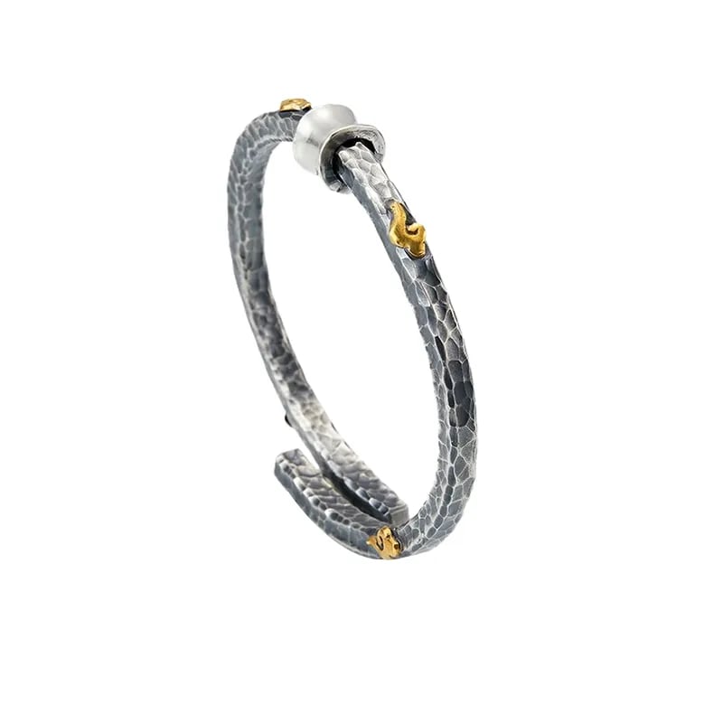 Sterling Silver Bracelet | The Mahayana Heart Sutra | There's a bright spot in every dark cloud