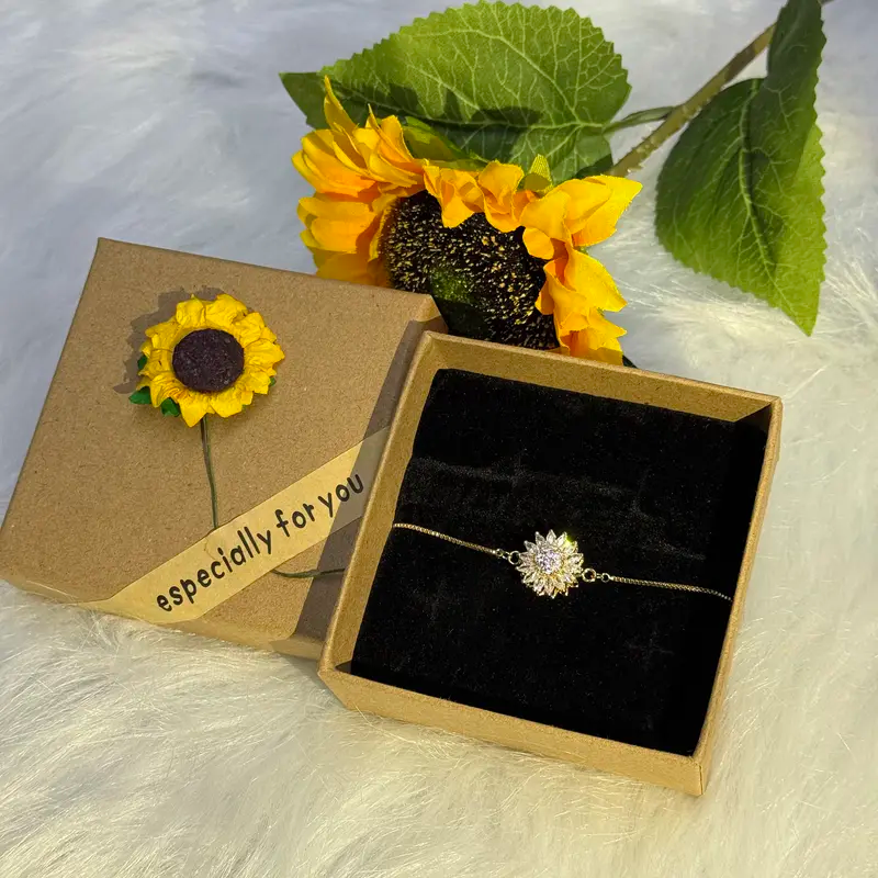 Spinning Sunflower Bracelet for Mom & Grandma | A Gift of Sunshine and Love