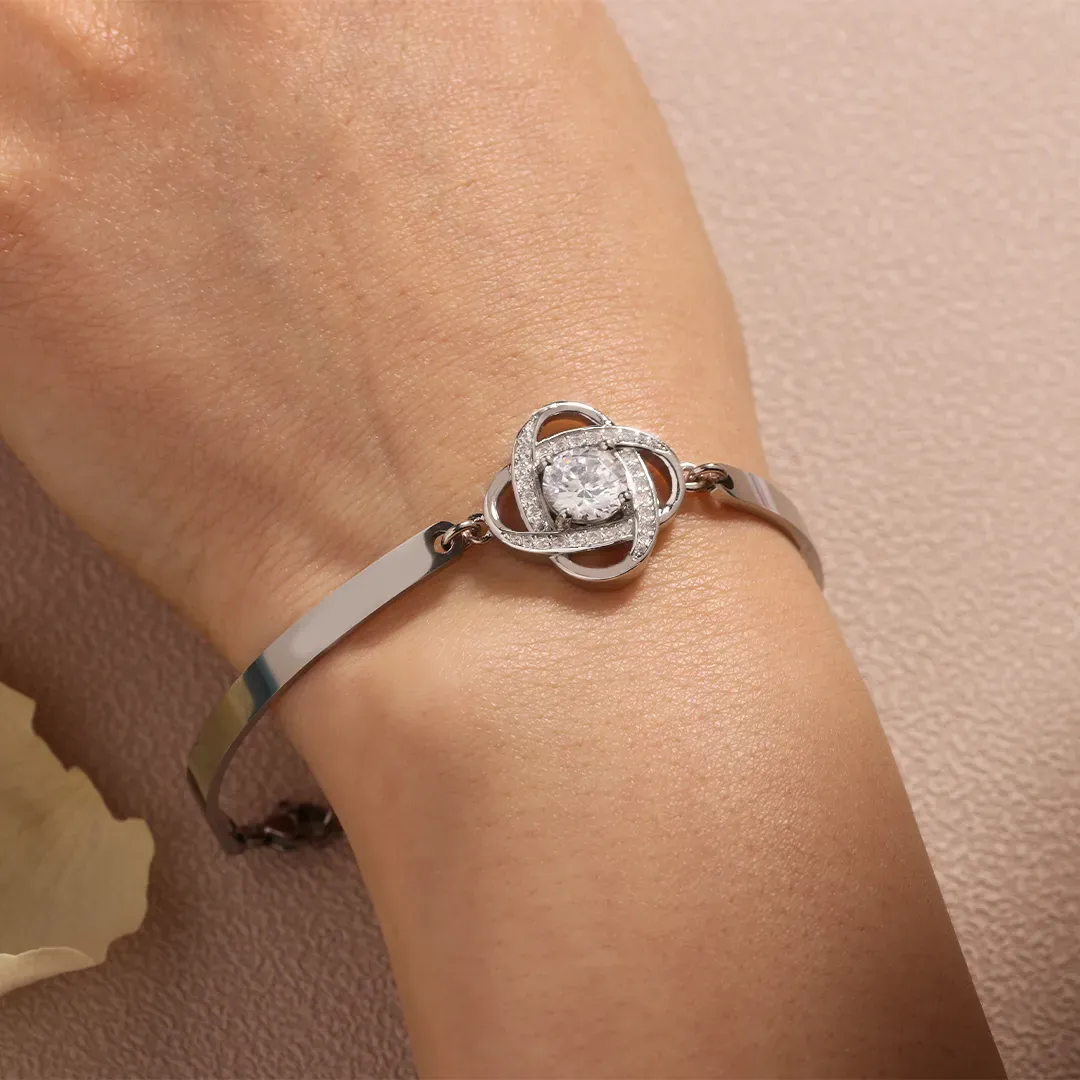 FOR FRIEND - I LOVE YOU DIAMOND KNOT BRACELET