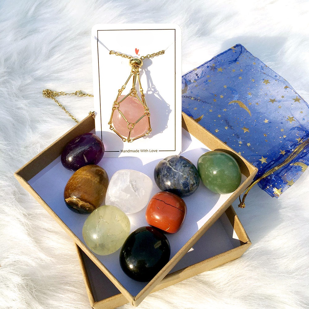 🎁2023 Crystal Stone Holder Necklace- Free (Crystal) Gift Included🎁-belovejewel.com