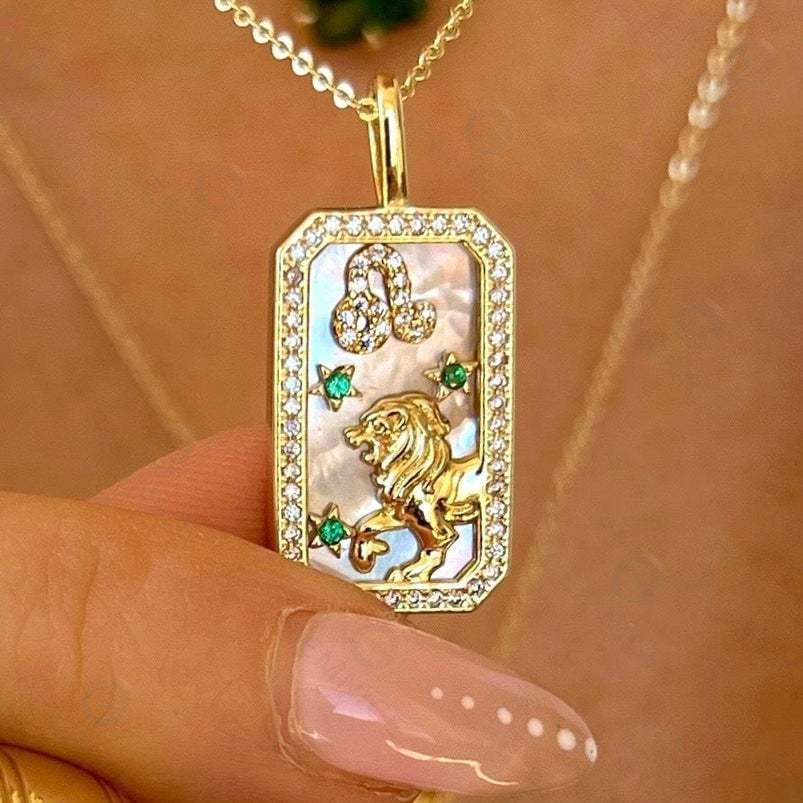 BELOVEJEWEL PEARL ZODIAC NECKLACE-belovejewel.com