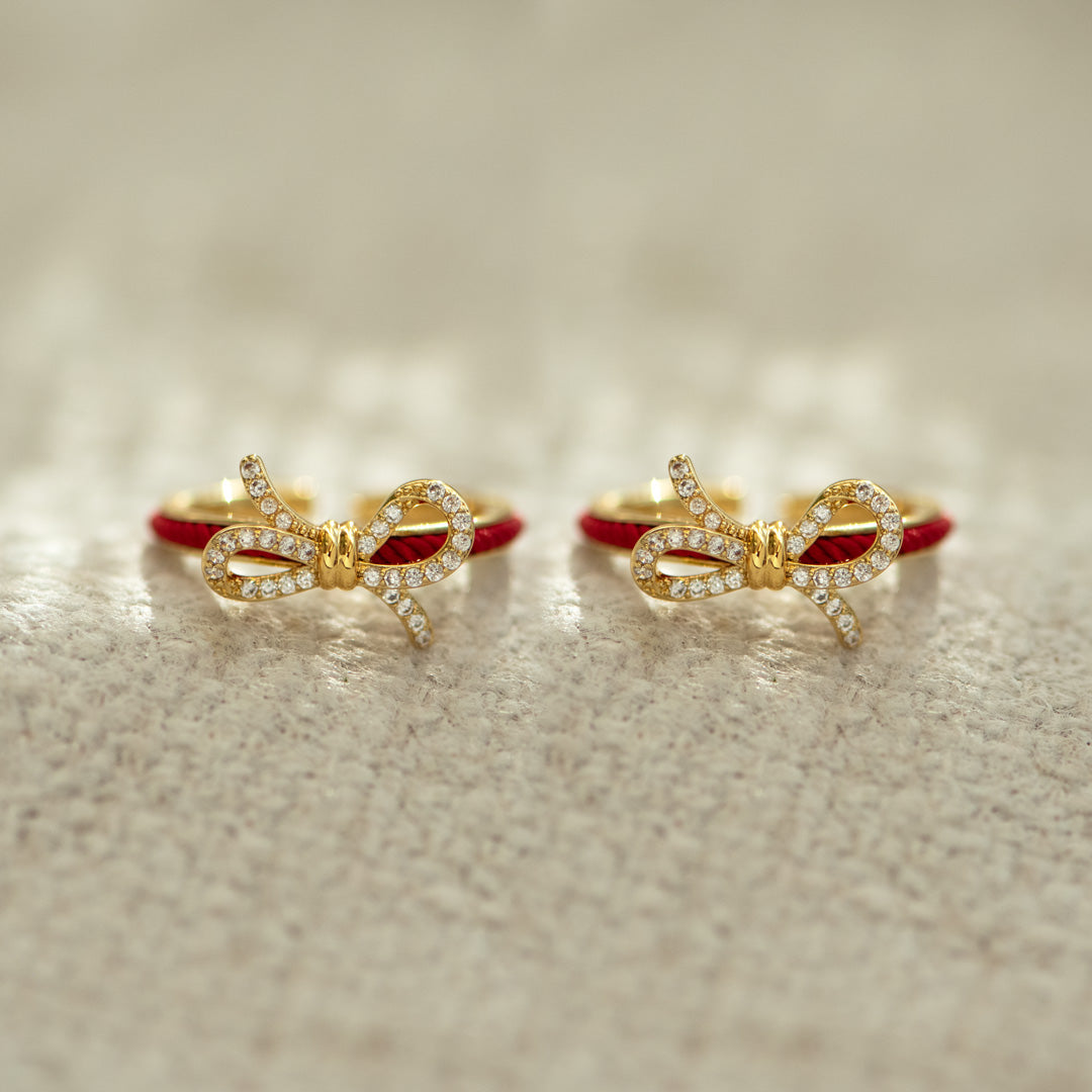 🎄Christmas Pre-sale🎁Mother Daughter Matching Red String of Fate Ring