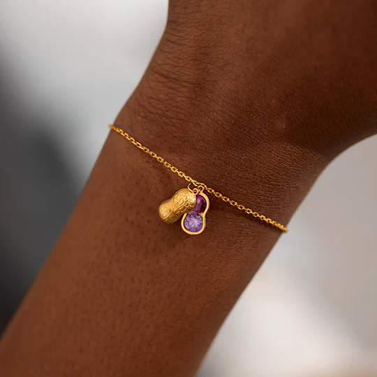 Peanuts In A Pod Birthstone Peanut Bracelet