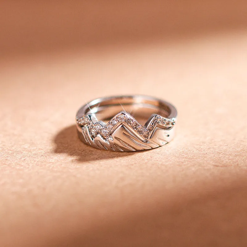 KEEP CLIMBING STACK RING