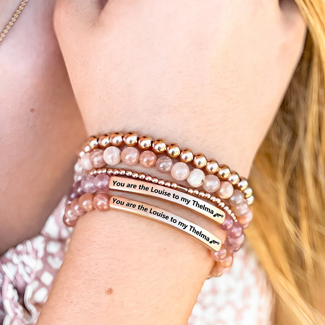 FOR FRIEND - RIDE OR DIE BEAD LETTERING BRACELET