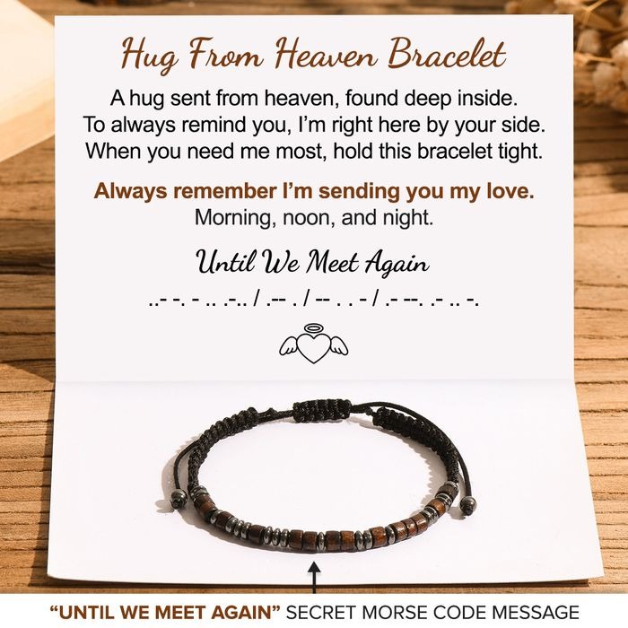 🎄CHRISTMAS PRE-SALE🎁 Hug From Heaven Morse Code Bracelet
