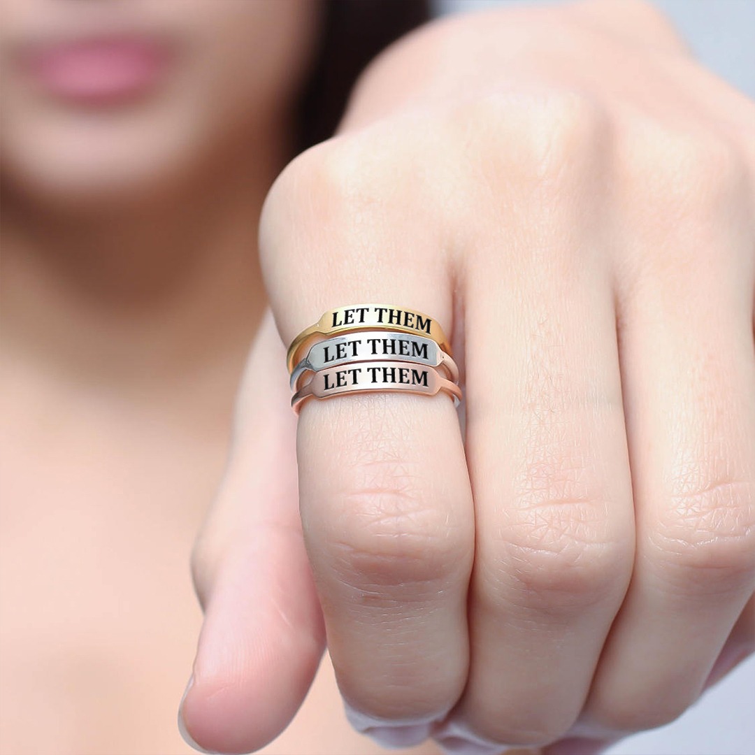 [IMMEDIATE 49% DISCOUNT🛒] - LET THEM DAINTY BAR RING 140 reviews