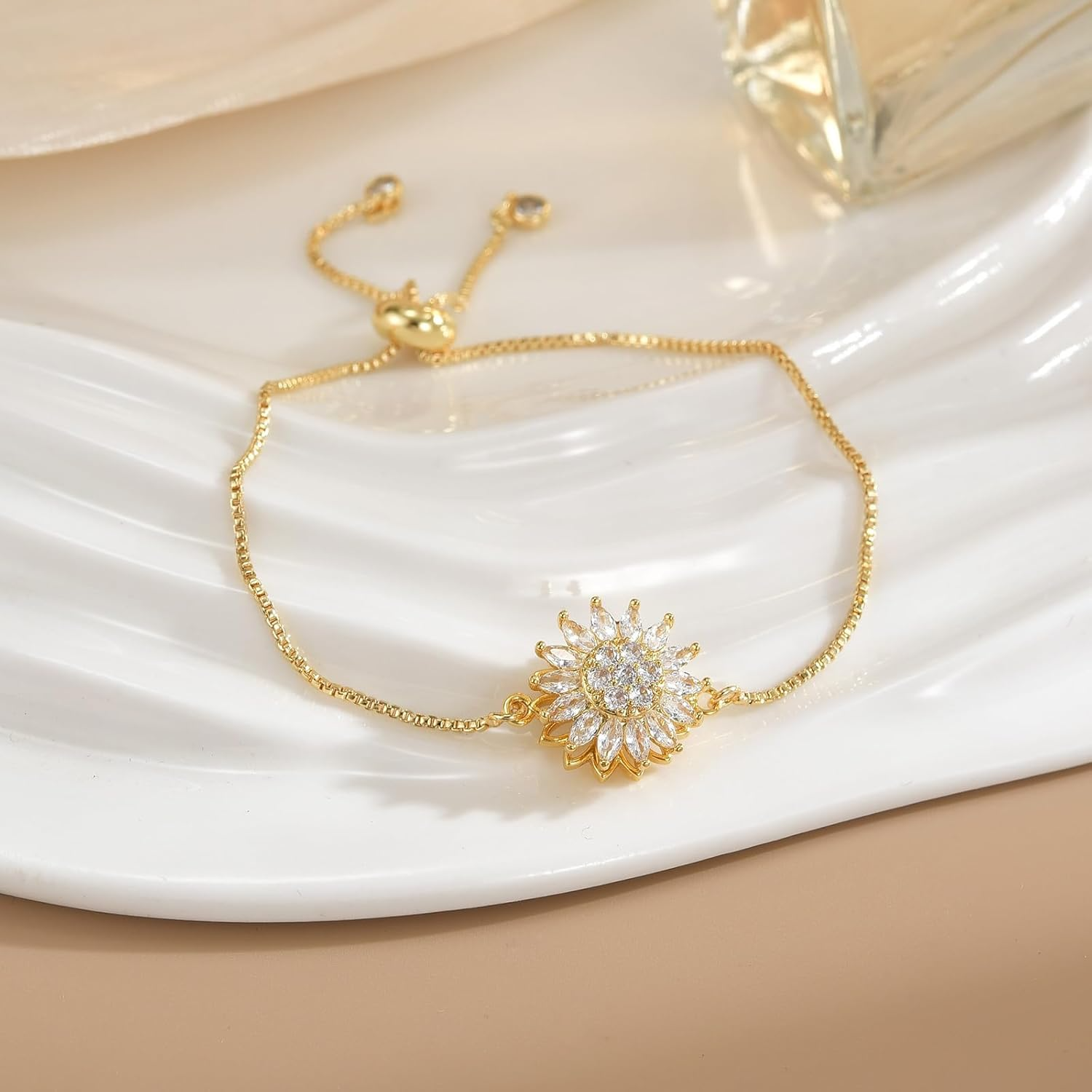 Spinning Sunflower Bracelet for Mom & Grandma | A Gift of Sunshine and Love
