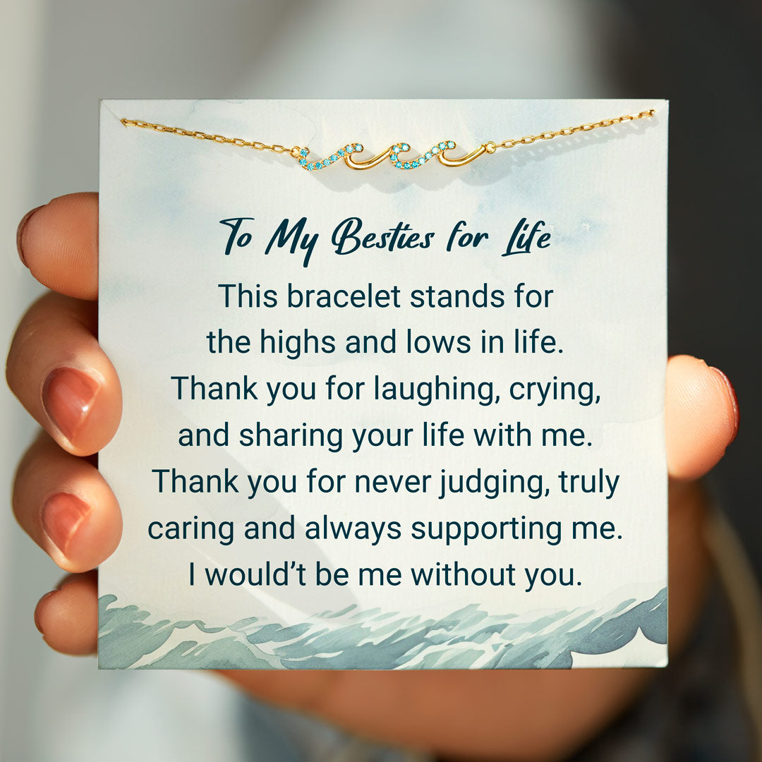 🎄Christmas Pre-sale🎁To My Besties For Life Wave Friendship Bracelet