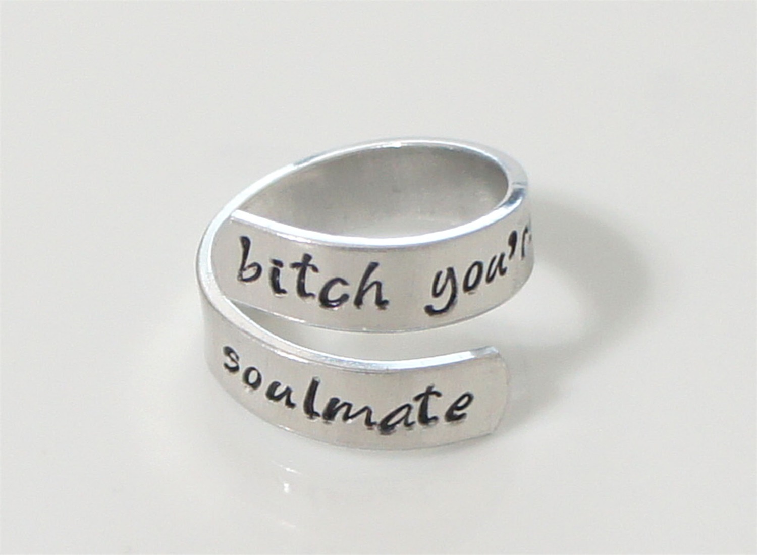 Interesting Inspirational Gift. Motivational Ring. Wrap Ring-belovejewel.com