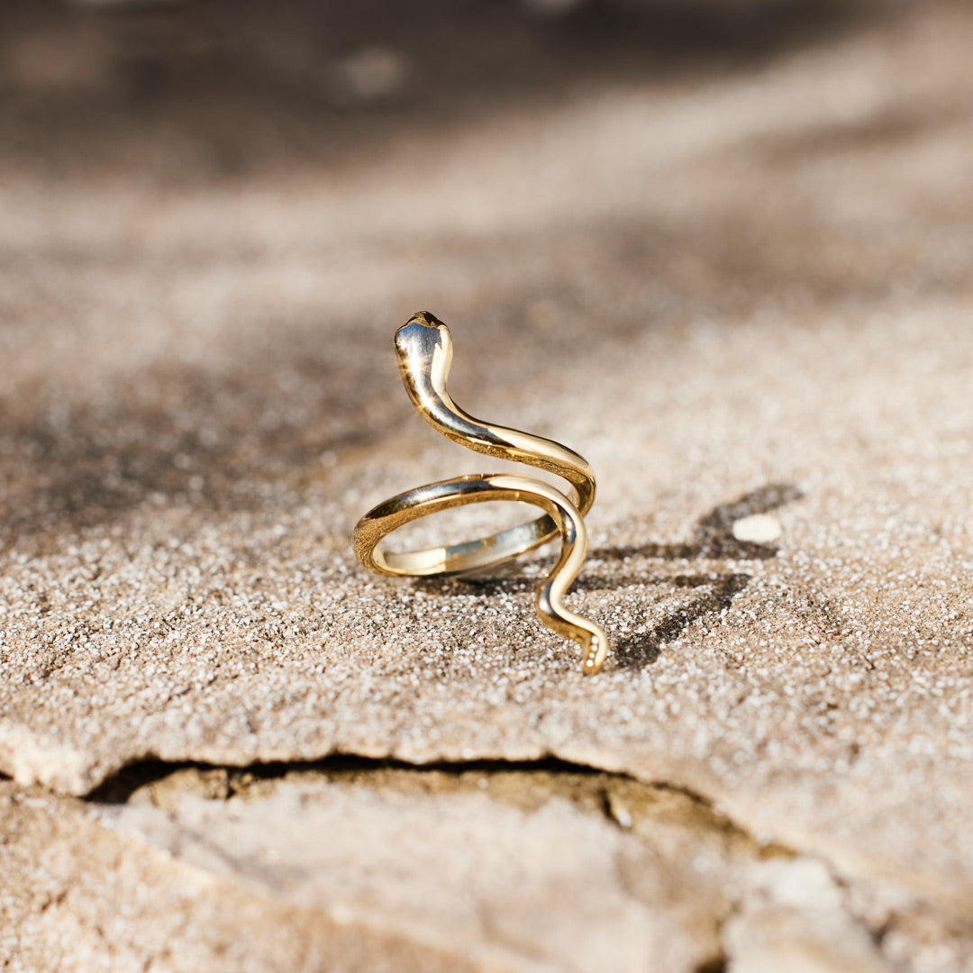 🎄Christmas Pre-sale🎁925 Sterling Silver Year of Snake Minimalist Snake Open Ring