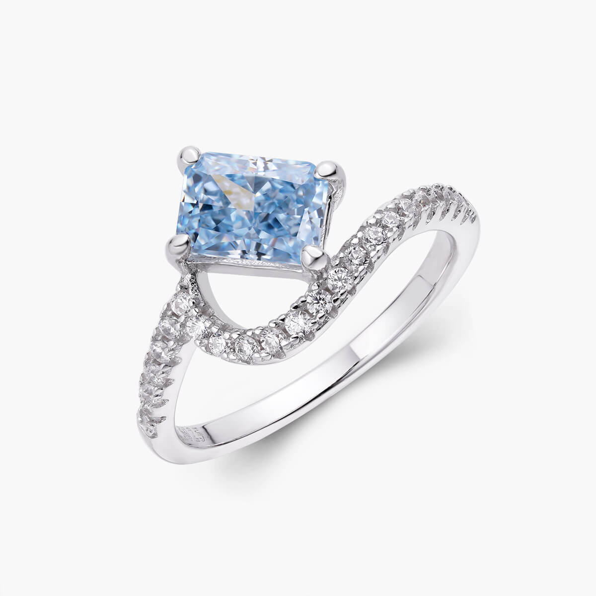 💐Mother's Day Pre-sale💝925 STERLING SILVER PAVÉ VAGUES RING