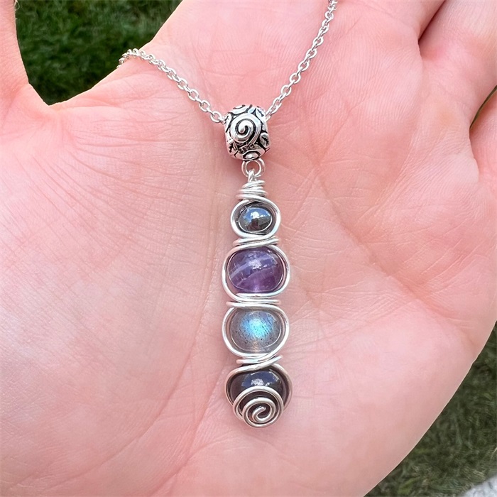 Empath Protection Necklace. Empath Shield for Psychic attack.-belovejewel.com