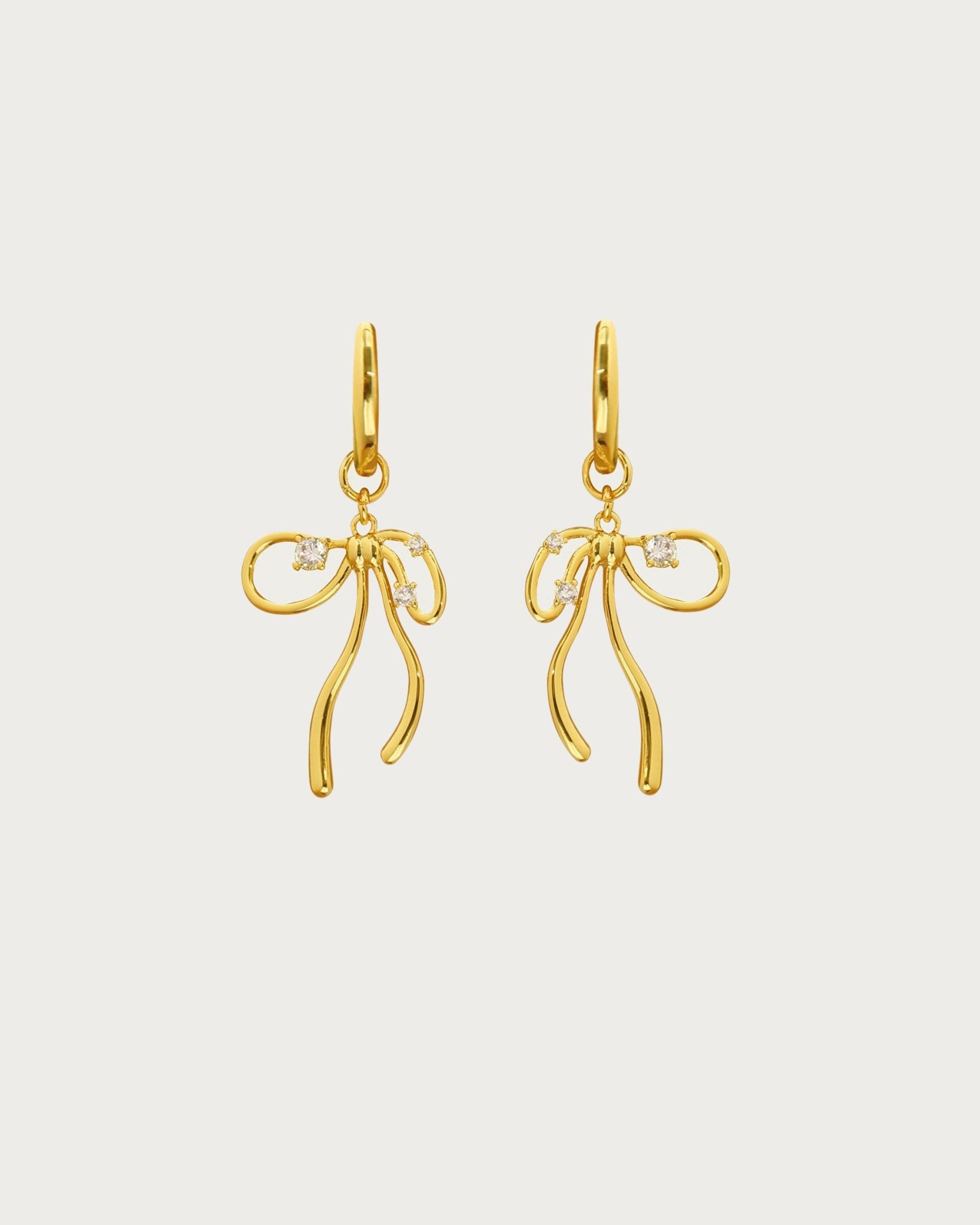 The Bow Earrings in Gold