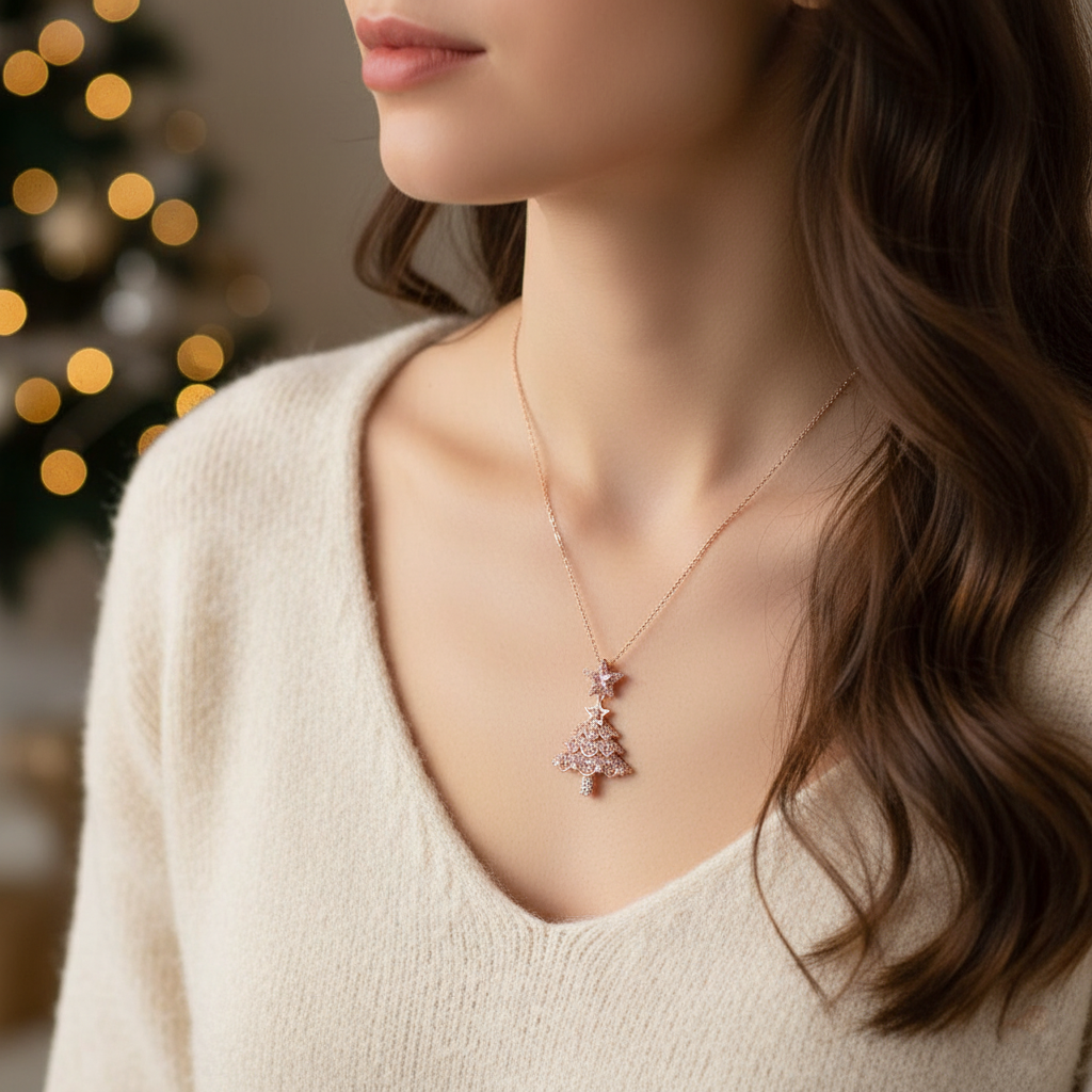 🎄Hot Sale✨Christmas Tree Necklace
