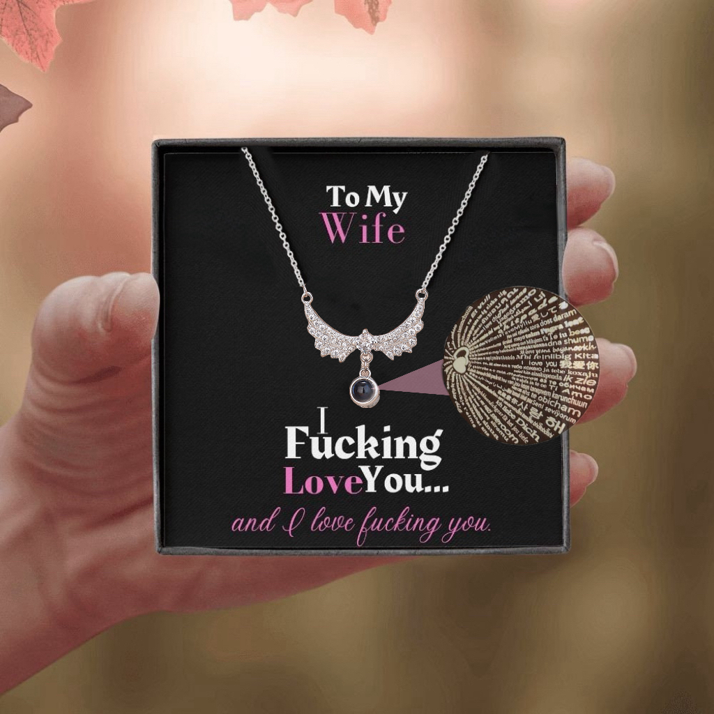 To My Wife - Angel Wings Necklace