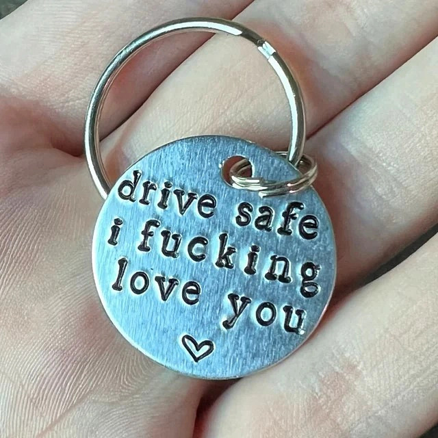 💕Drive Safe Keychain-belovejewel.com