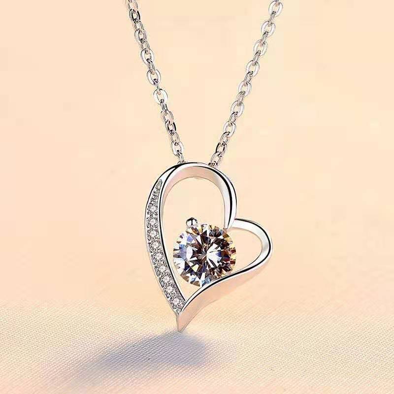 For My Daughter - Love You Forever Heart Diamond Necklace