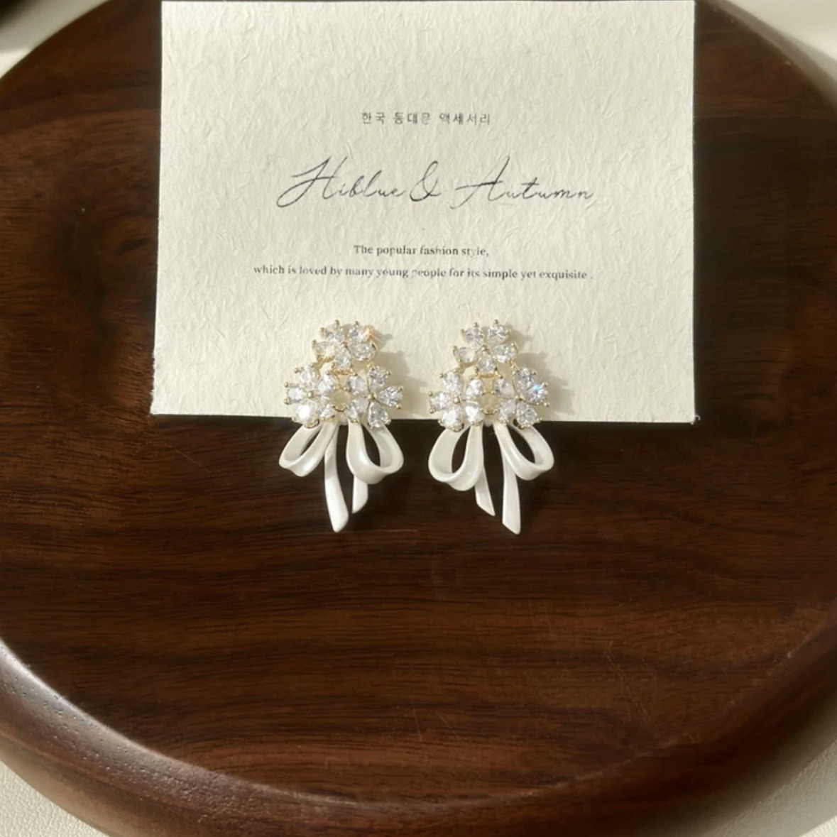 💐Elegant Blossom Bow Earrings