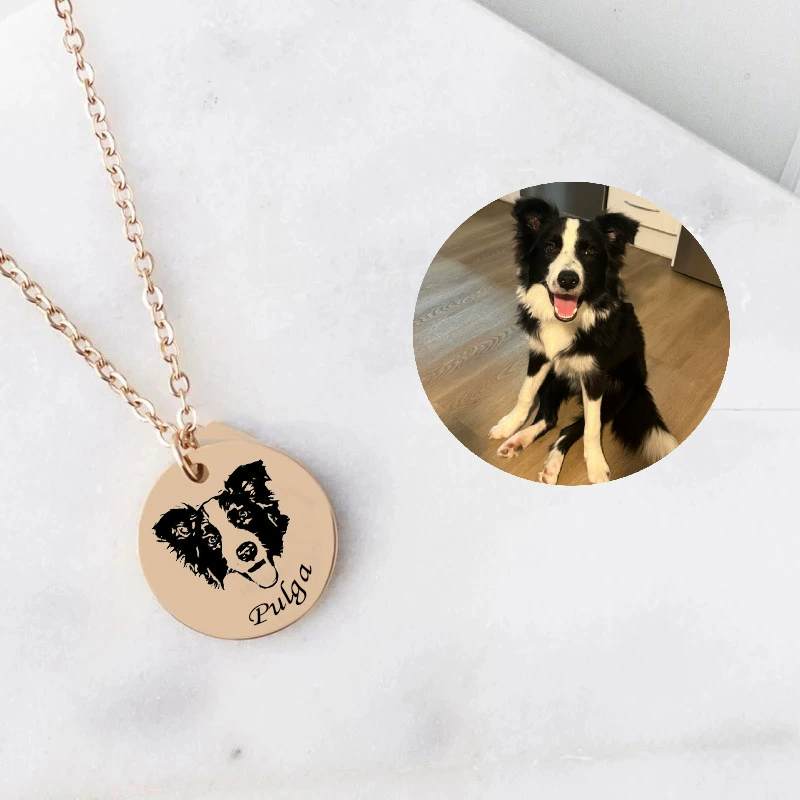 Until We Meet Again - Personalized Pet Memorial Photo Pendant Necklace