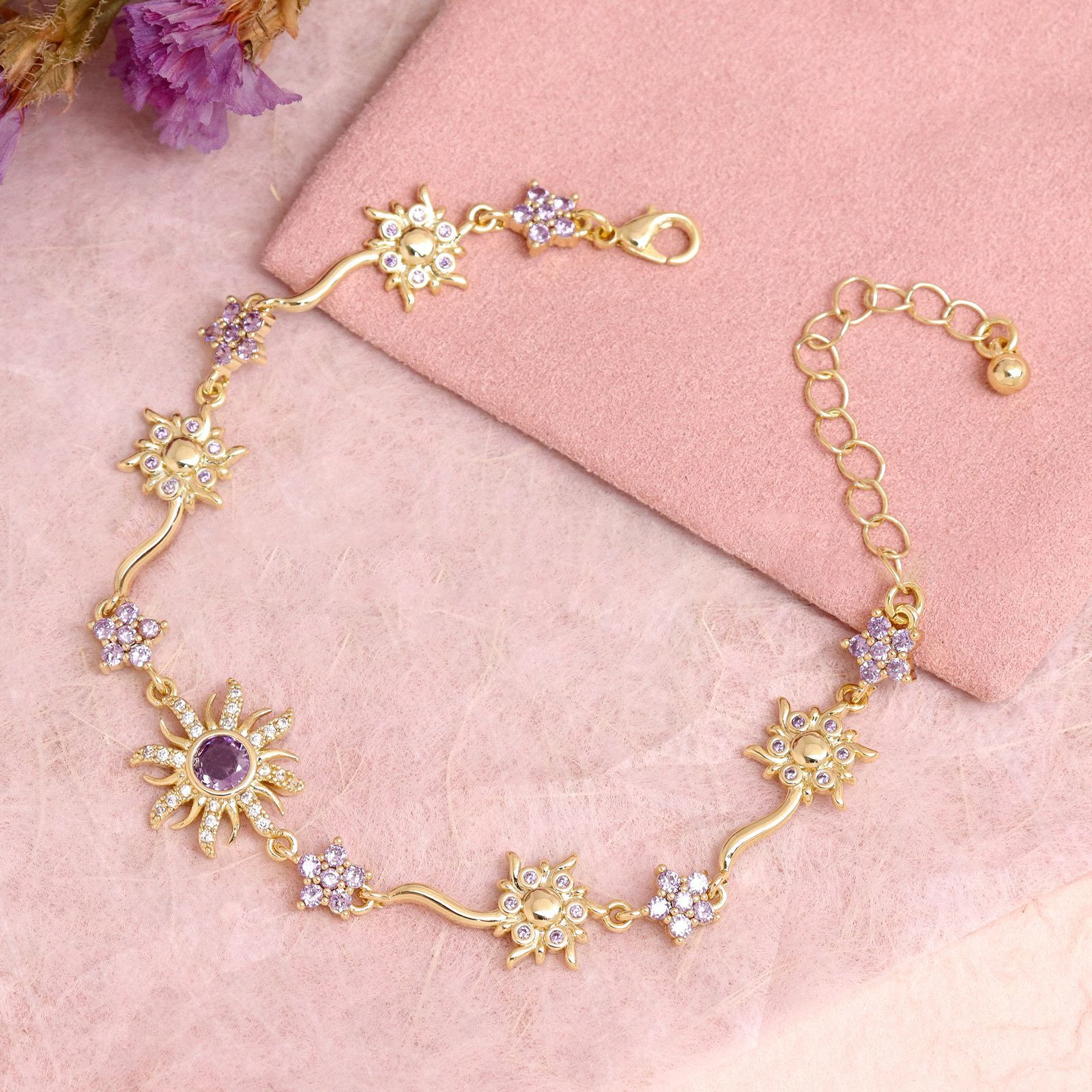 Sunflower Princess Gemstone Bracelet