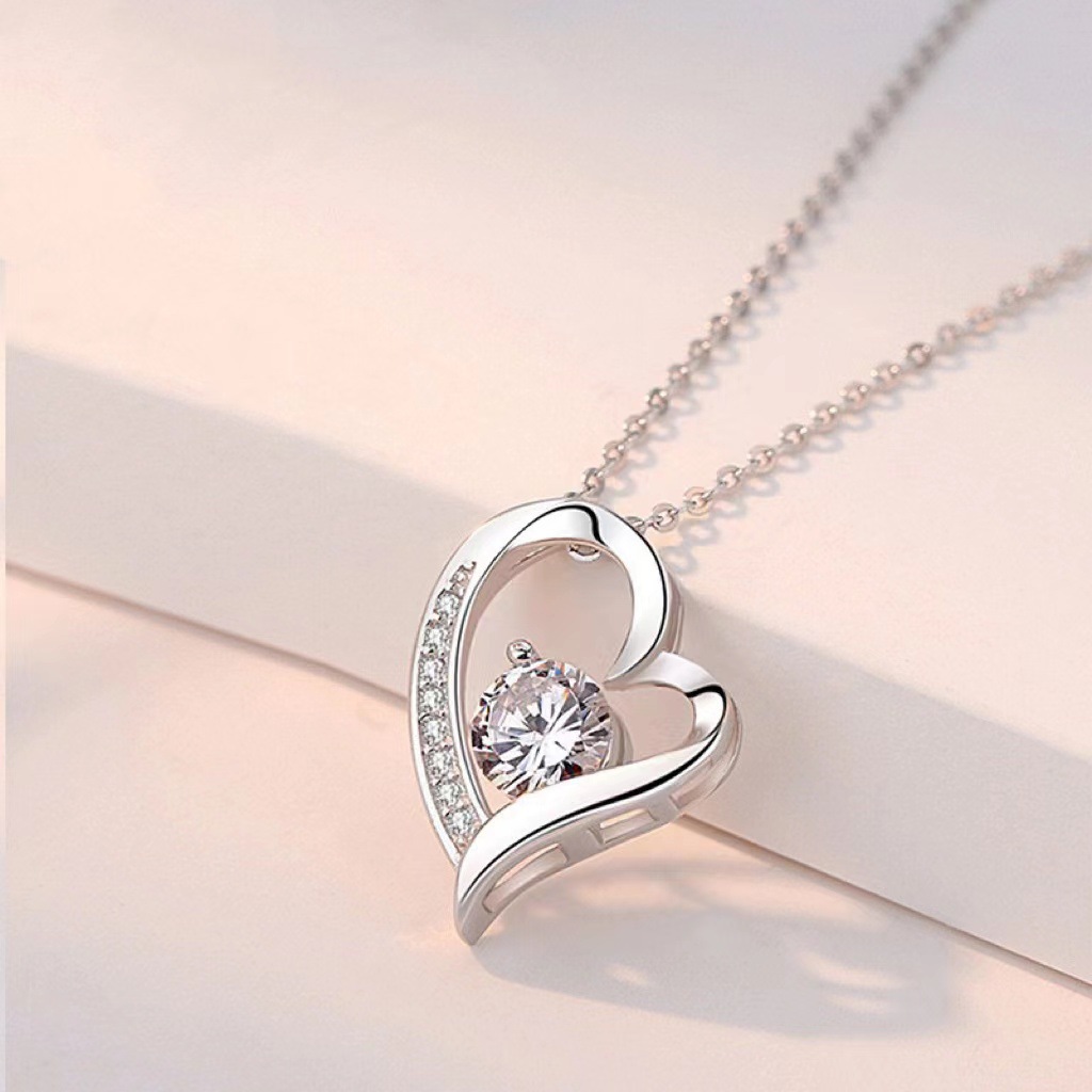 For My Daughter - Love You Forever Heart Diamond Necklace