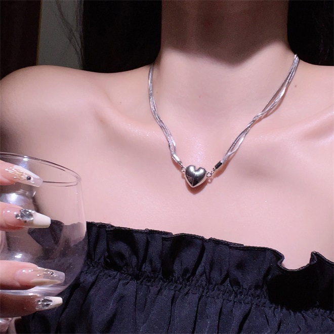 🔥Christmas Pre-sale🎁Magnetic Clasp Heart Necklace❤️