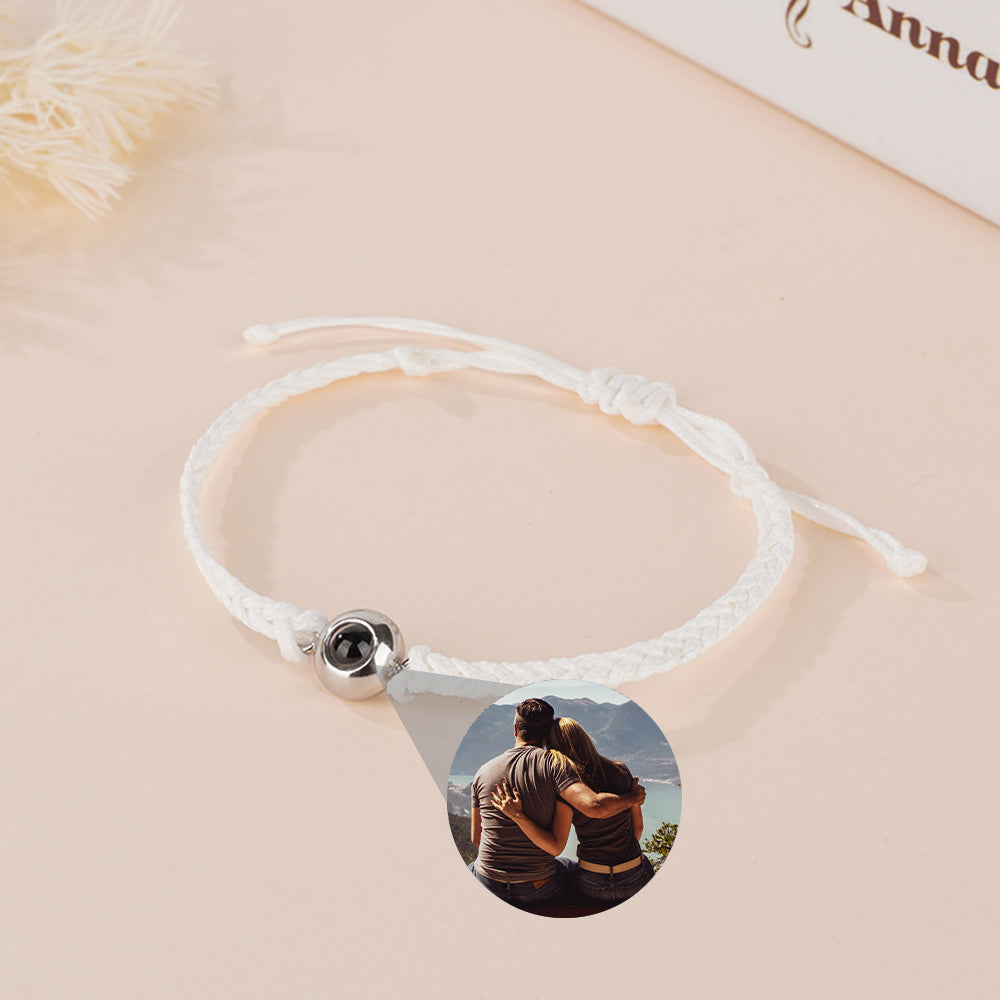 Personalised Circle Photo Bracelet