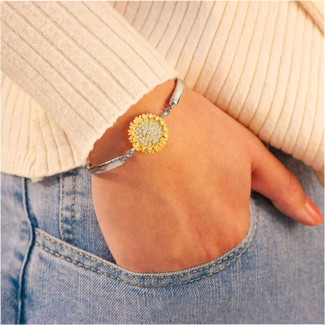 For Granddaughter - Sunflower Three-section Bracelet