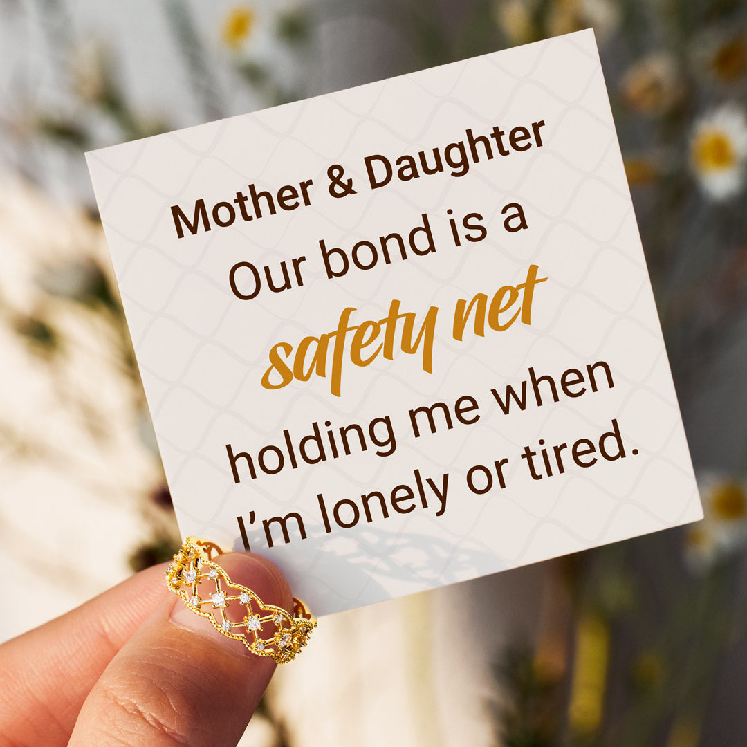 🎄Christmas Pre-sale🎁925 Sterling Silver Our Bond Is My Safety Net Weave Rings