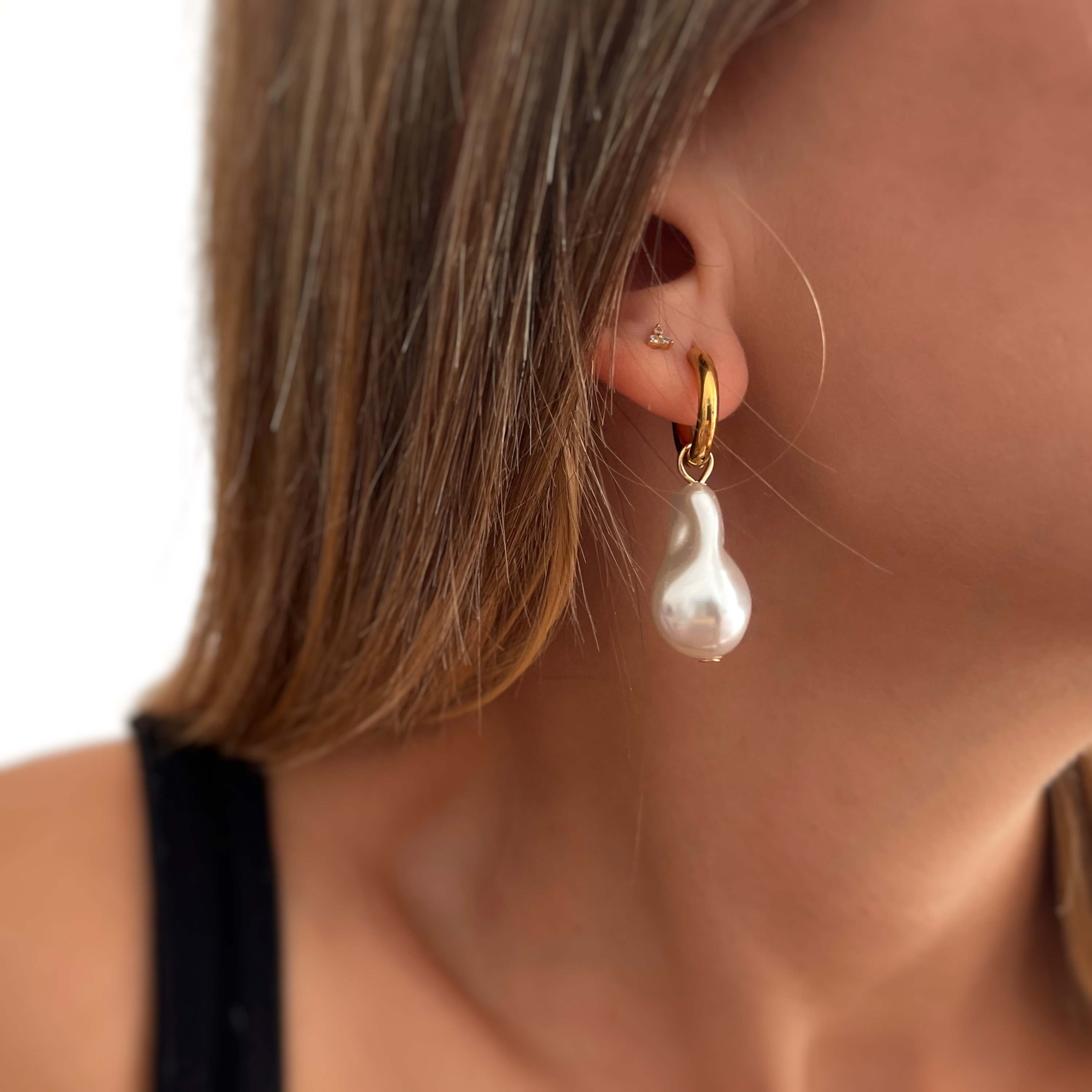 Baroque Hoop Earrings