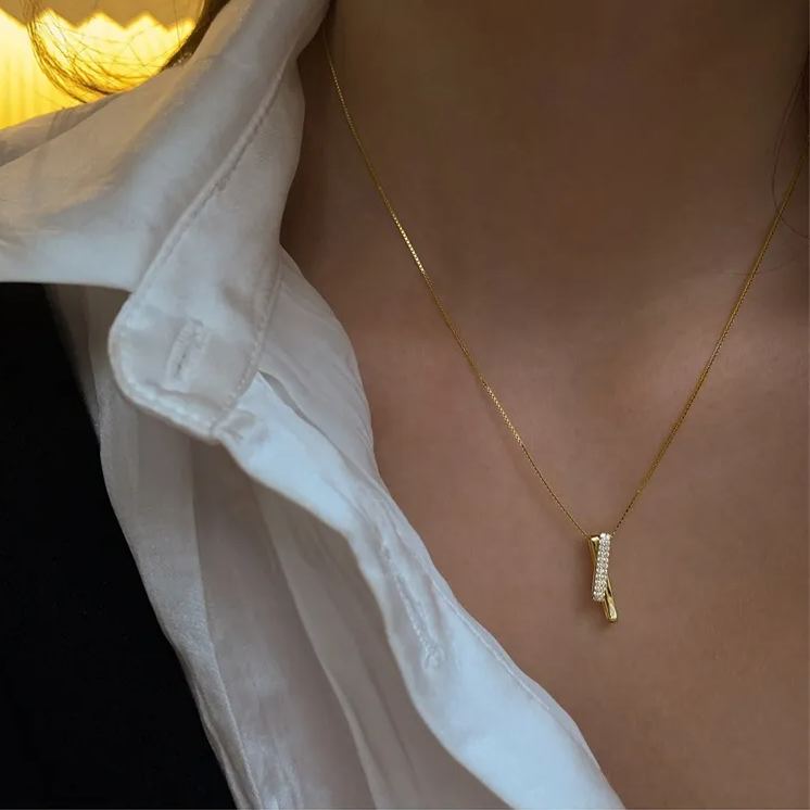 FOR UNBIOLOGICAL DAUGHTER - WE ARE FOREVER LINKED TOGETHER INTERLOCKING NECKLACE