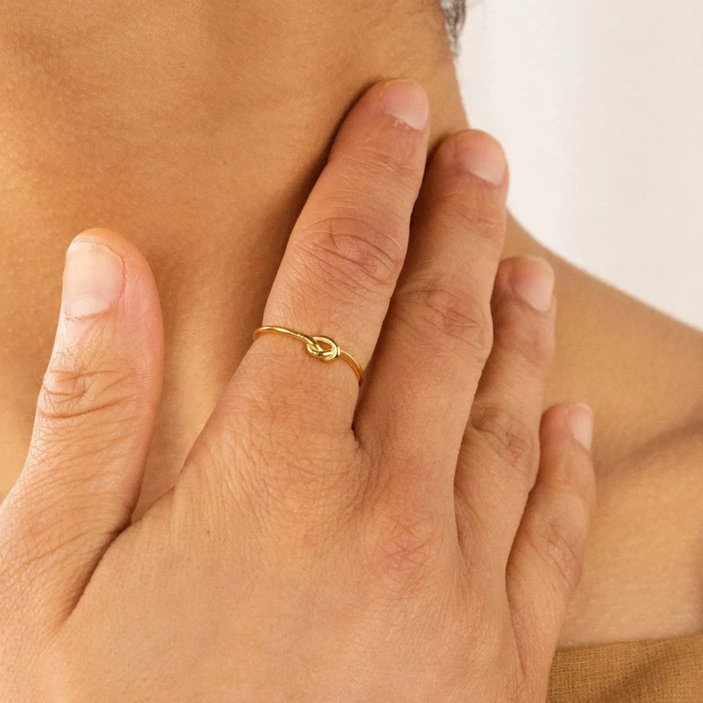 Mother & Daughter Always Connected Infinity Knot Ring