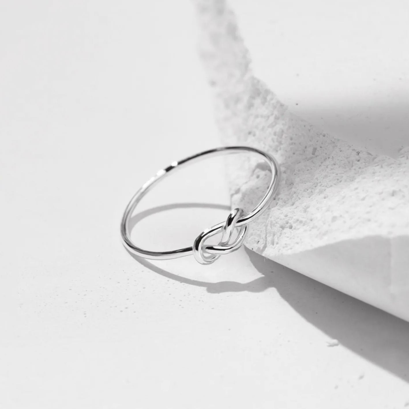 Mother & Daughter Always Connected Infinity Knot Ring