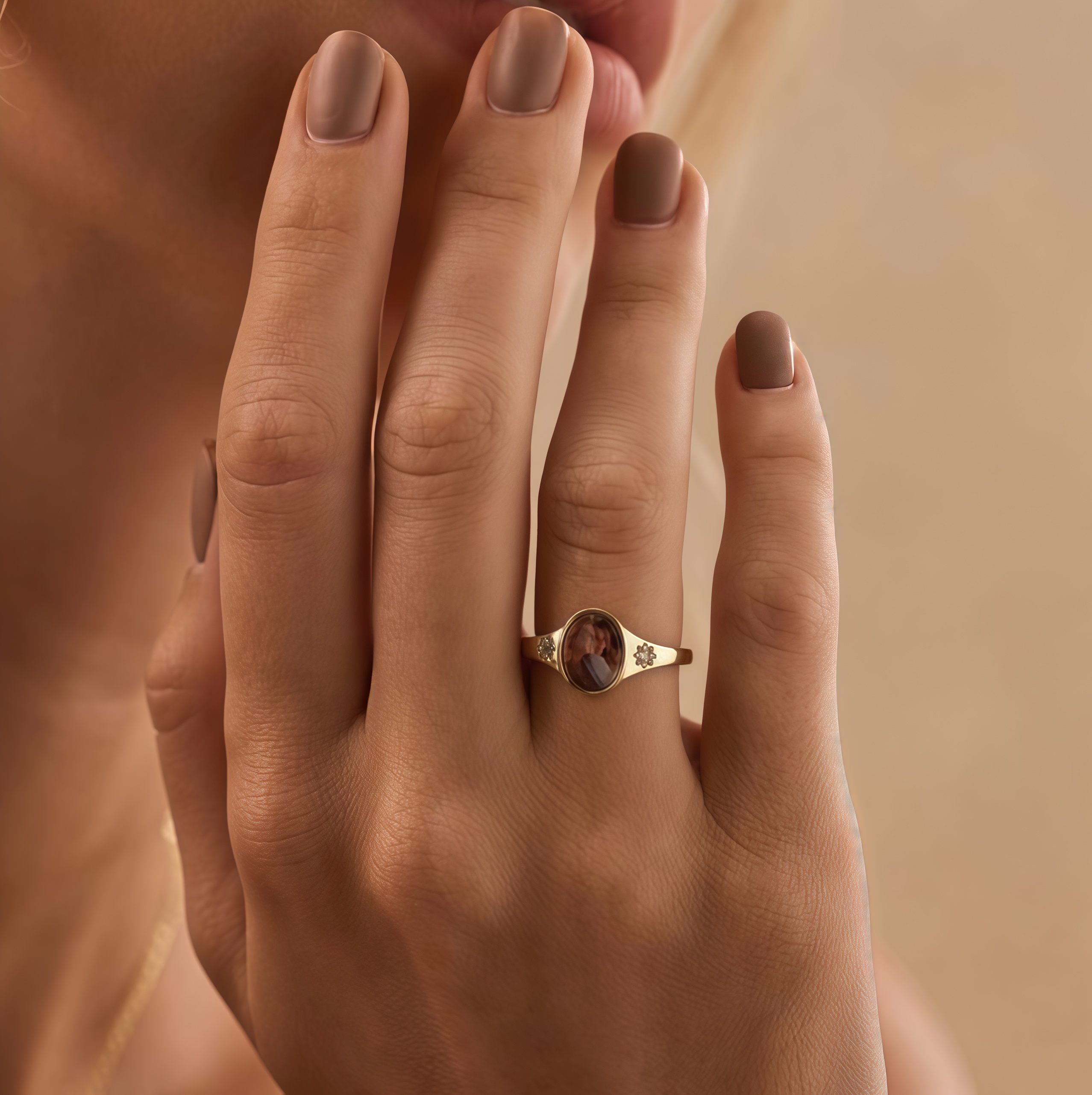 [Copy]For Love-Photo Birthstone Custom Ring