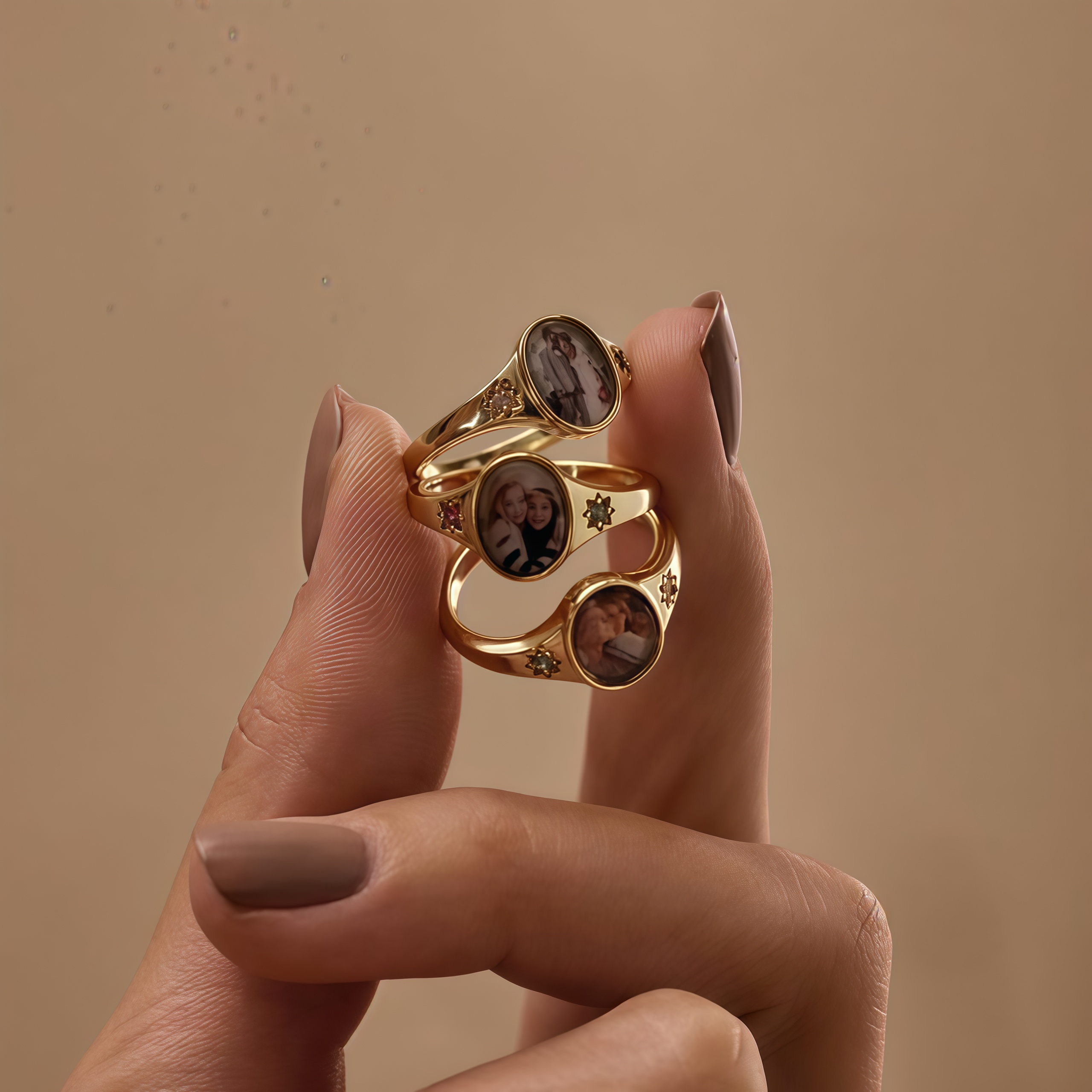 [Copy]For Love-Photo Birthstone Custom Ring