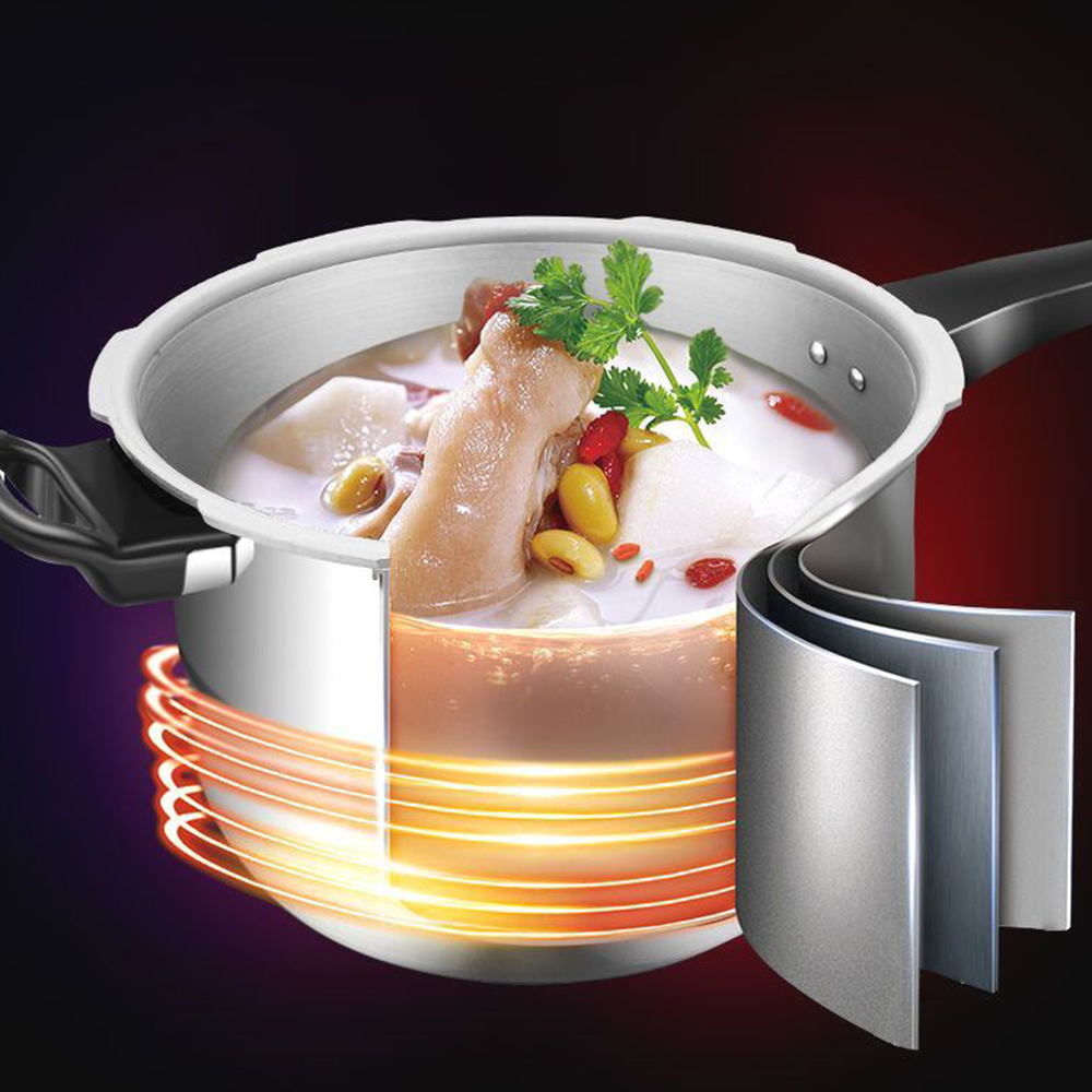 7L Stainless Steel Pressure Cooker - Gas Stove & Induction Cooker Safe