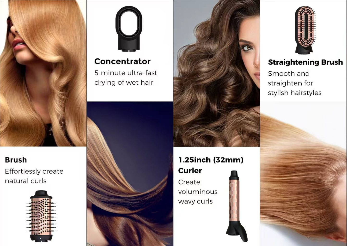 4-in-1 Hot Hair Styler