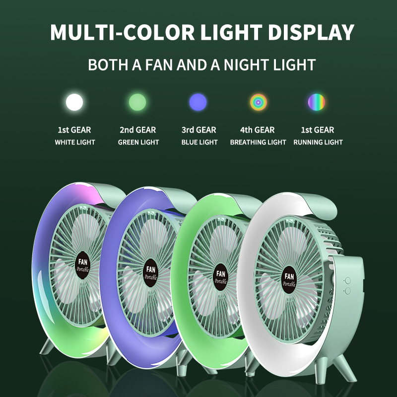 Desktop USB Cooling Fan & LED Mood Light