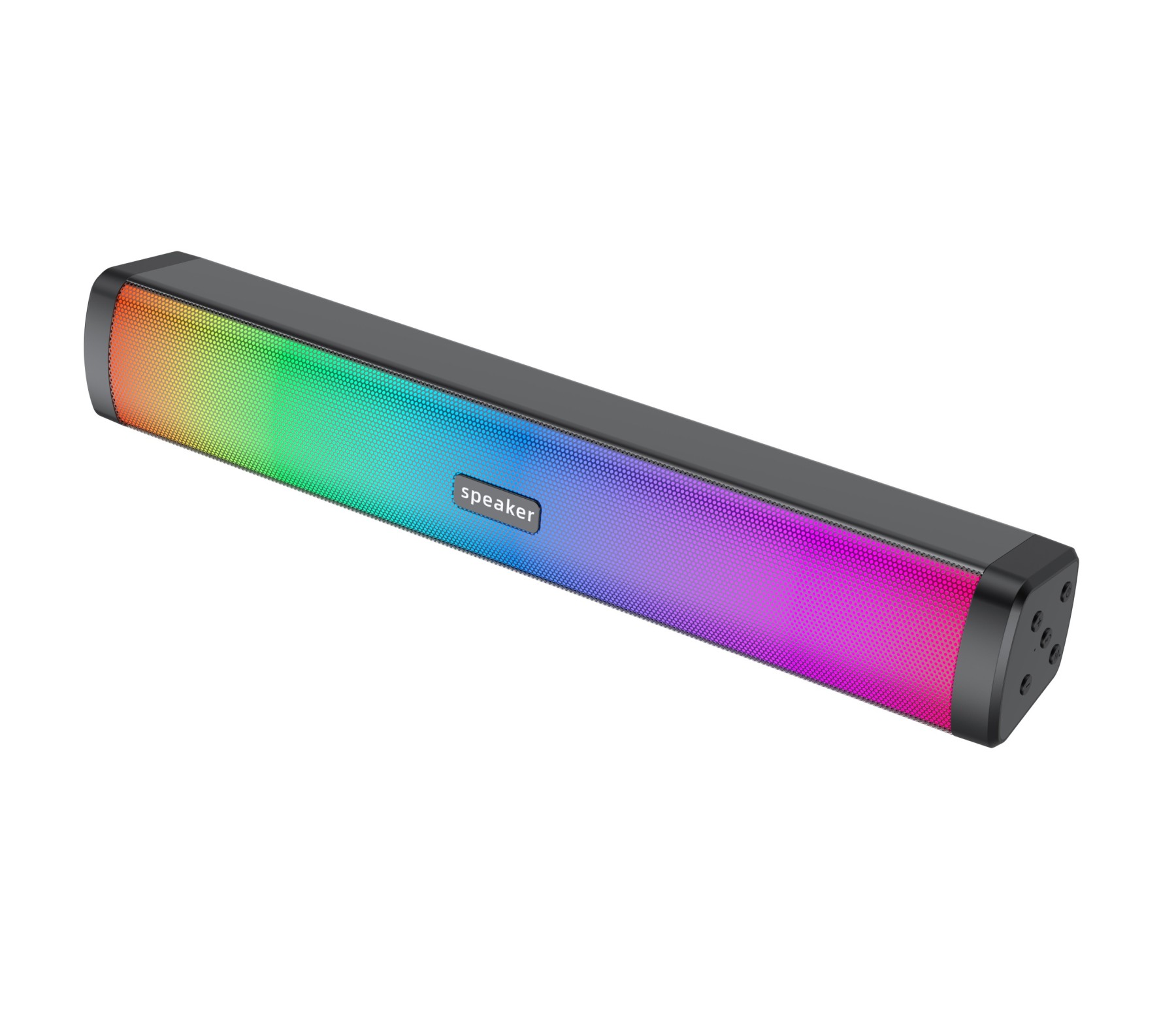 Bluetooth Soundbar Speaker Full-Panel Visual Pulse